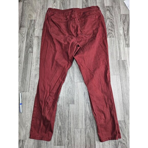 Style & Co Pants Womens 16 Red Curvy Skinny Leg Stretch Denim Jeans Casual - Picture 2 of 12